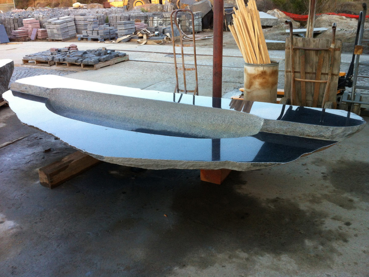 Polished custom stone piece