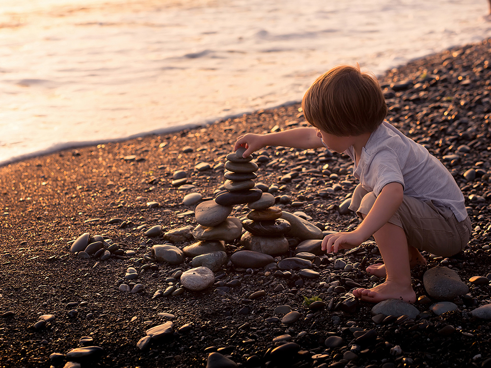 roman arch, stacking, rocks